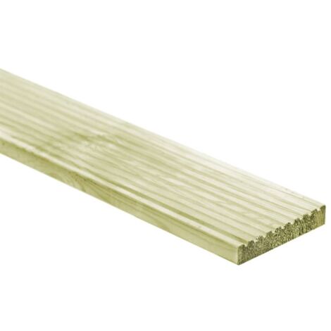 Tavole Pavimento 48pz 6,96 m² 1m Legno Massello Pino Impregnato