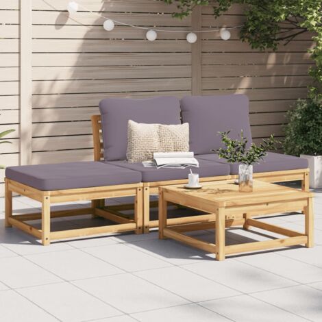 VidaXL Set Da Giardino Con Divano A 6 Pezzi E Cuscini Beige In Rattan Sintetico 95944506