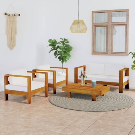 VidaXL Divani Angolari Con Cuscini 2 pz in Legno Massello di Pino - Marrone Divano Modulare • Prezzi