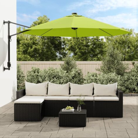 VIDAXL - Ombrellone A Parete Giallo 290 Cm - ePRICE