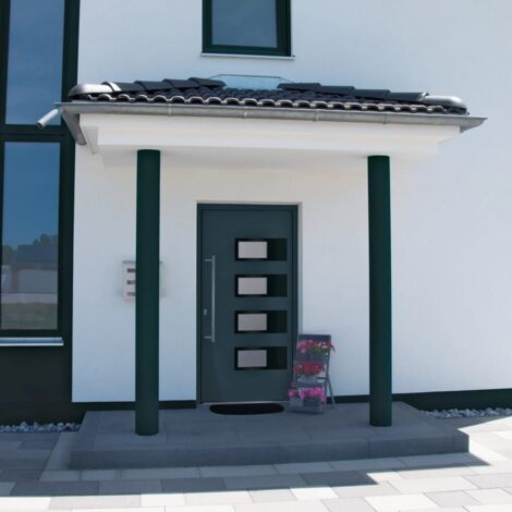 Porta Ingresso PVC VidaXL Bianca 108x208cm - Sicura, Con Vetri Isolanti E 5 Serrature - Foto 2