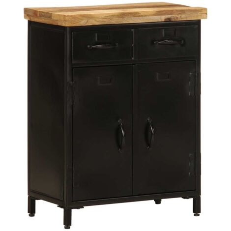 VidaXL Legno Massello Di Mango Credenza Vintage Armadietto Madia Arredo Casa