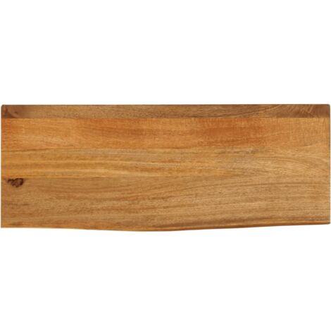 VidaXL Piano Tavolo Bordi Vivi 90x30x3,8 Cm In Legno Massello Di Mango 92756545