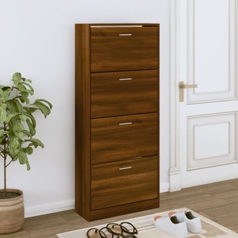 VIDAXL - Mobili Da Corridoio 2 Pz Rovere Fumo In Legno Multistrato