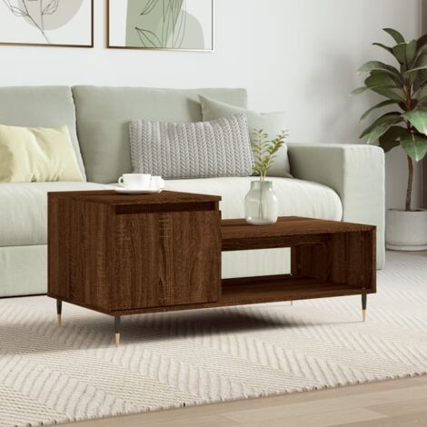 Tavolino da Salotto Rovere Marrone 50x46x35cm Legno truciolato