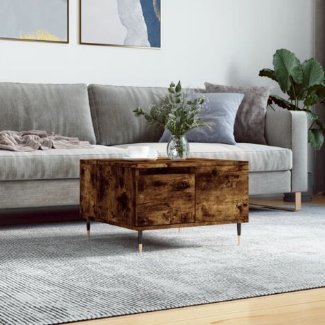 Tavolino Da Salotto Rovere Fumo – 80x50x35 Cm, Legno Multistrato, Multifunzione - 3