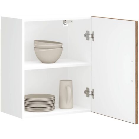 Base Angolare Cucina VidaXL Legno - Mobiletto 75.5x75.5x81.5cm Bianco - Foto 3