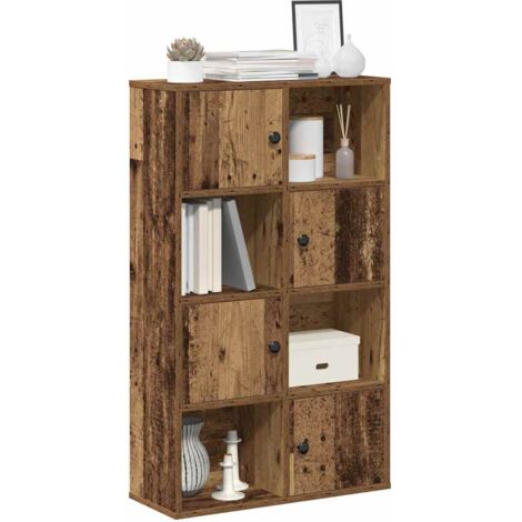 vidaXL Set Mobile TV 5 pz Montato a Parete Legno Antico in Truciolato