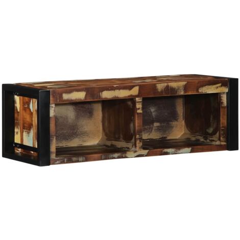 Mobile porta TV multicolore 110x30x40 in legno massello di acacia