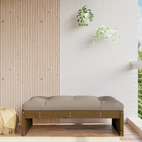 Poggiapiedi Da Giardino In Legno Massello Douglas – 120x80 Cm, Marrone, Carico 110 Kg, Modulare