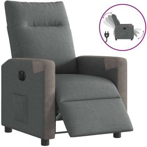 Sedia Reclinabile ISABELLA 601/253 – Grigio Scuro – Struttura In Alluminio E Poliestere – Comoda Per Esterno/Interno