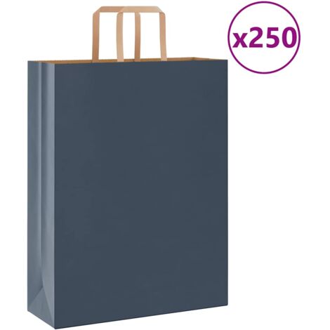Sacchetti Di Carta VidaXL 250 Pezzi - Blu 54x49cm Con Manici Per Regali