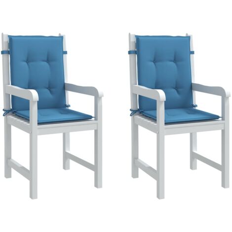 Set di 2/4/6 cuscini in schiuma per sedie da pranzo, cuscini per sedie da giardino con lacci e dentellati, cuscinetti per sedie da cucina a trapezio