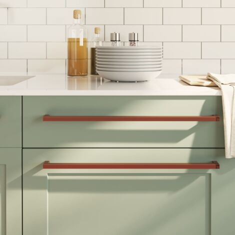 Maniglia Per Mobili In Acciaio Inox - 480 Mm, Profilo 15x15 Mm, Finitura Spazzolata