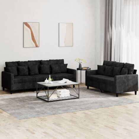 Fodera Per Cuscino Quadrata 23x23 Cm In Velluto Riccio Con Diamanti Finti - Stile Chesterfield, Nero - 2