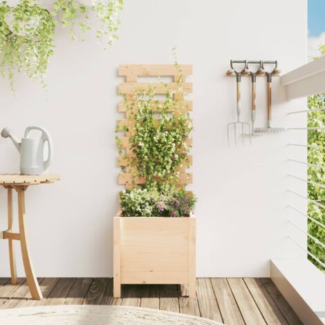 Fioriera da Giardino 83x25x80 cm Nero in Ferro CFW41711