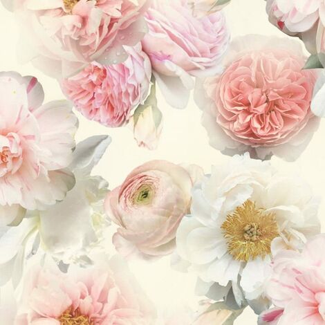 Arthouse Diamond Bloom Floral Pattern Wallpaper Rose Flower Glitter Motif Vinyl 257000