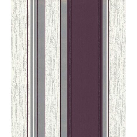Plum Purple/Silver Glitter - M0800 - Synergy - Stripe - Vymura Wallp