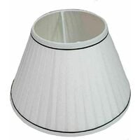 Pleated Fablric Ceiling Table Lamp Light Shade - White 10"