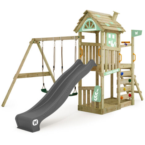 WICKEY FarmFlyer Climbing frame for the garden  - anthracite