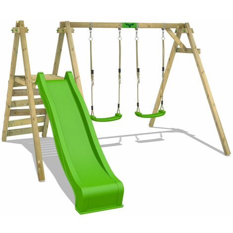 double swing and slide set