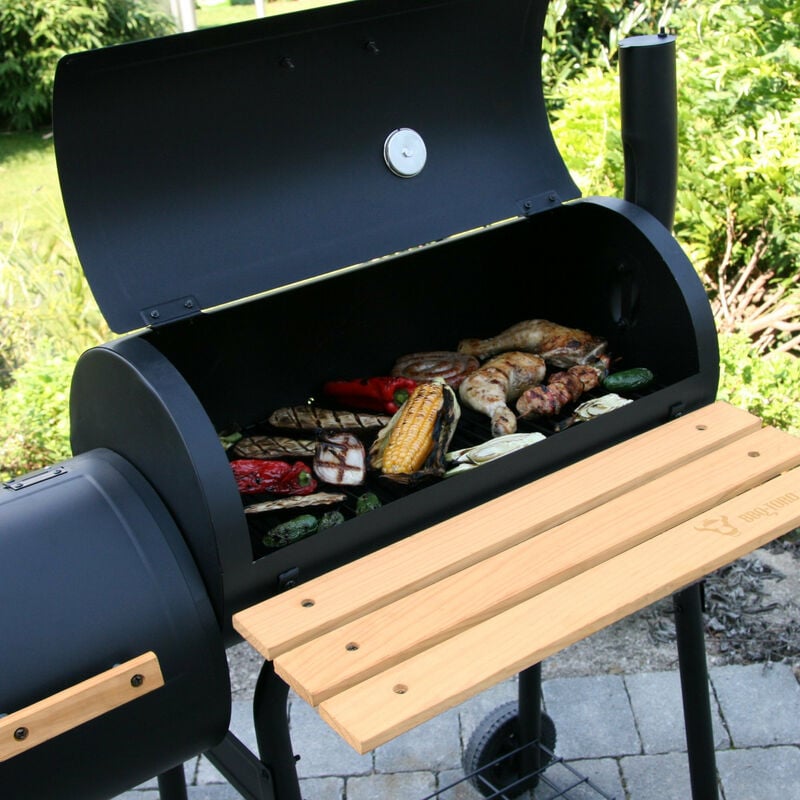 Smoker Holzkohlegrill BBQ Grillwagen, BBQ-Toro Holzkohle Barbecue Grill