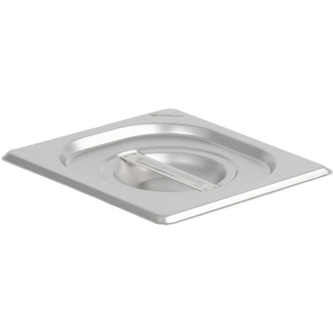 Mahlzeit Deckel für 1/6 GN Behälter, Edelstahl Behälter-Deckel, Geeignet für 1/6 Gastro-Behälter