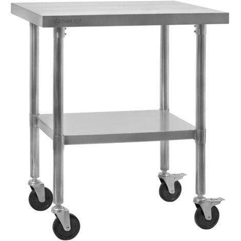 Arbeitstisch Edelstahl höhenverstellbar