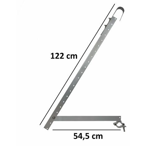 Zelsius Universal Solarmodul Balkon Halterung Set mit verstellbarem Winkel, Aluminium Montageset