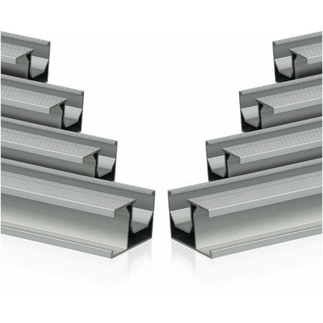 Zelsius Universal Aluminium Montageschiene 150 cm für Solarmodule, Befestigungsschiene, 8 Stück
