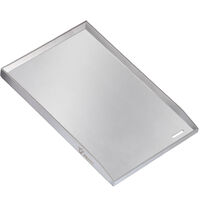 BBQ-Toro Edelstahl Grillplatte, 34 x 48 cm, BBQ Plancha, Grillblech, Grillpfanne, Grillschale