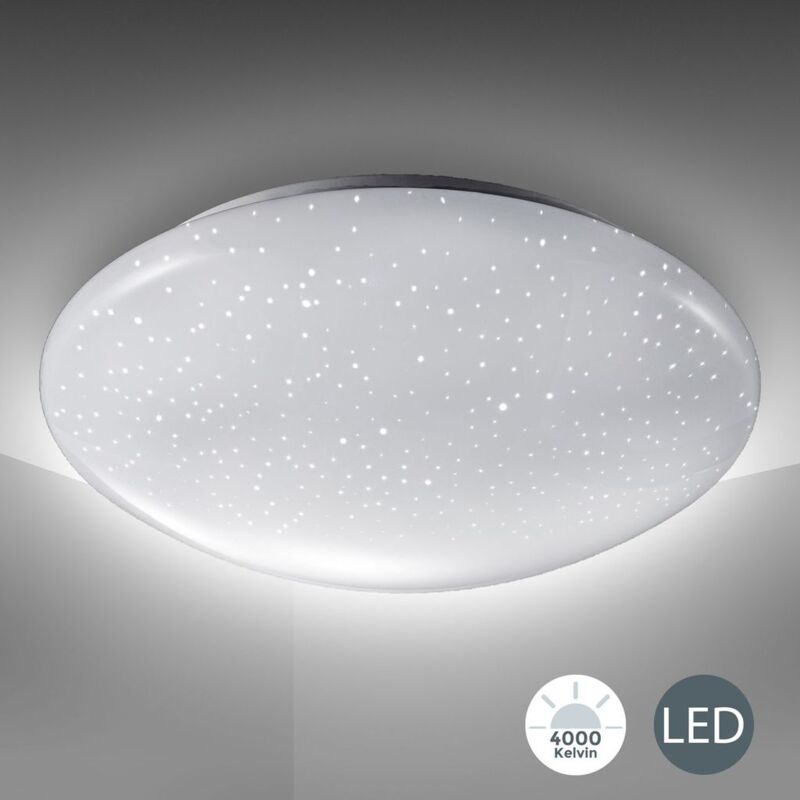 Lampada da soffitto LED, decoro a cielo stellato, plafoniera luce bianca  4.000K 1.200lm, à