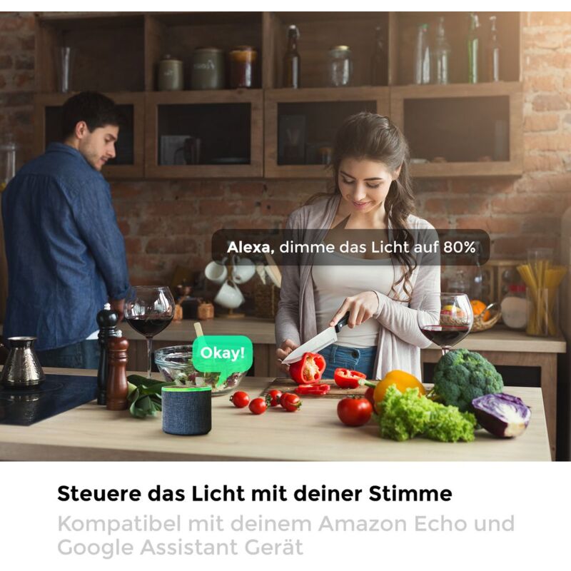 Lampadine LED Smart GU10 RGB - Controllo App, Dimmerabili, 5.5W 350Lm - Foto 5