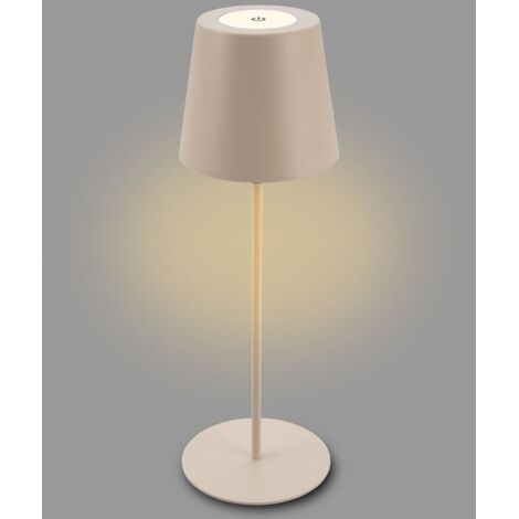 Lampada da tavolo Briloner a batteria, touch, regolabile in altezza, batteria ricaricabile sostituibile