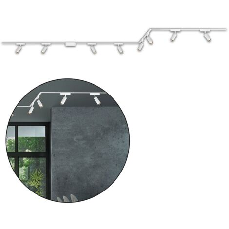 Sistema di binari Briloner Luxtrail, 8x faretti LED, U-, Z-shape, bianco