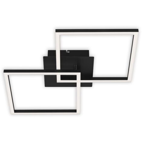 Briloner – Lampada da soffitto LED dimmerabile 24W – Luce bianca calda 3000K – Design moderno in metallo-plastica – 1800 lumen – Dimensioni 620x368x73mm (1/5)