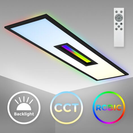 Plafoniera con temperatura di colore regolabile, nera, 230V,50Hz, 40W