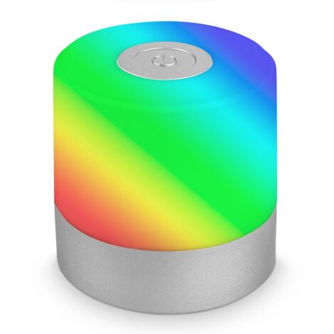 BRILONER Mini lampada da tavolo a LED ricaricabile IP44, luce colorata e bianca, lampada da tavolo RGB, cambio colore, touch, luce mobile, lampada da tavolo a LED per esterni