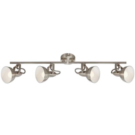 Plafoniere Plafoniere spot retrò bianco 4 xE14 40W orientabile e girevole Briloner (1/5)