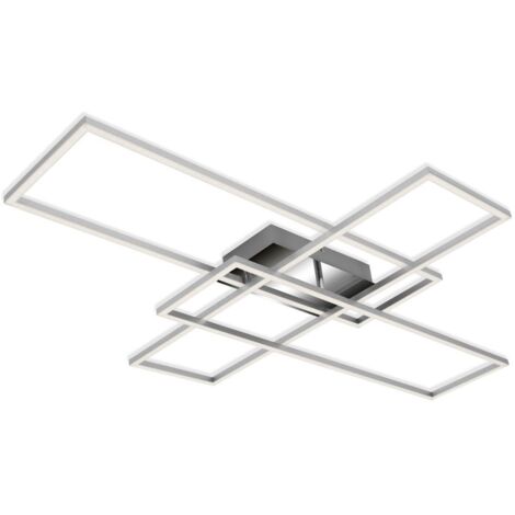 Lampada da soffitto a LED Lampada da parete Retroilluminazione 50W argento metallo-plastica Briloner (1/5)
