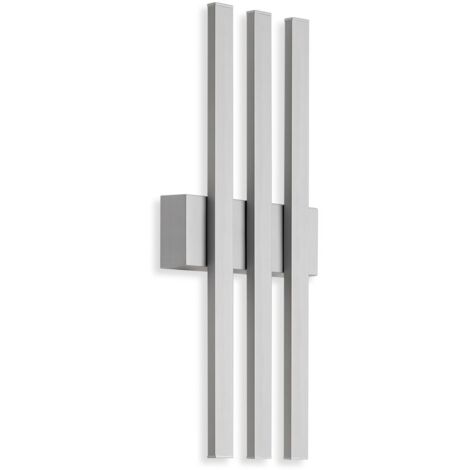 Applique LED Da Parete Con Braccio, 12W, 4200K Luce Naturale, IP44, Colore Argento, Per Bagno E Camerini
