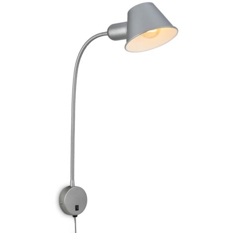 Lampada da letto Lampada da letto orientabile Lampada da lettura 1xE27 10W cromata Camera da letto Briloner (1/5)