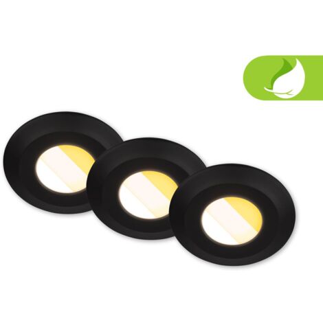 Set da 3 faretti da incasso LED per bagno LED faretti da incasso per bagno CTS piatti Ra90 (1/5)
