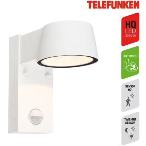 Moderna lampada da parete a LED per esterni, applique in metallo, ferro