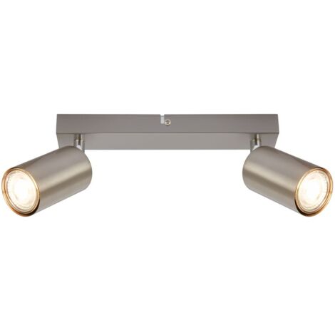 Faretto da soffitto Lampada da soffitto Lampada da camera da letto Orientabile a 2 luci GU10 (1/5)