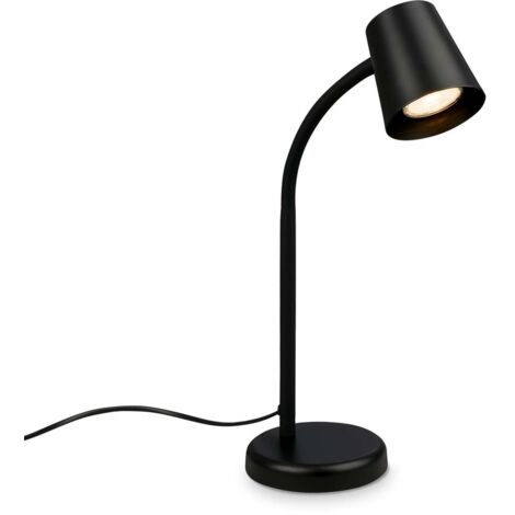 Briloner Leuchten SKRIVA Lampada da tavolo 1x GU10 Dimmerabile Metallo Nero