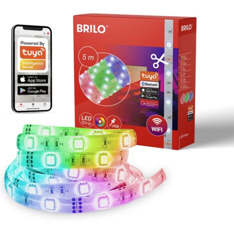 USB Smart Strip LED Briloner RGB 5M WiFi 150LED 7,5W