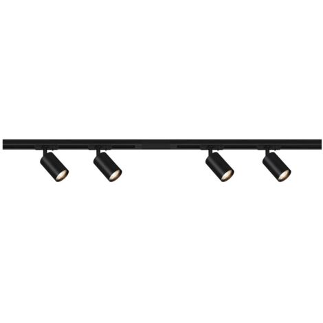 Binario Briloner set 4 fari GU10 nero