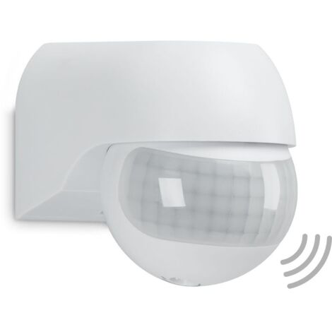 TELEFUNKEN - Rilevatore di movimento, sensore di movimento 180°, portata max. 12m, incl. impostazione tempo, max. 2.000 Watt, IP44, bianco, 77x55x70mm (LxWxH) (1/5)