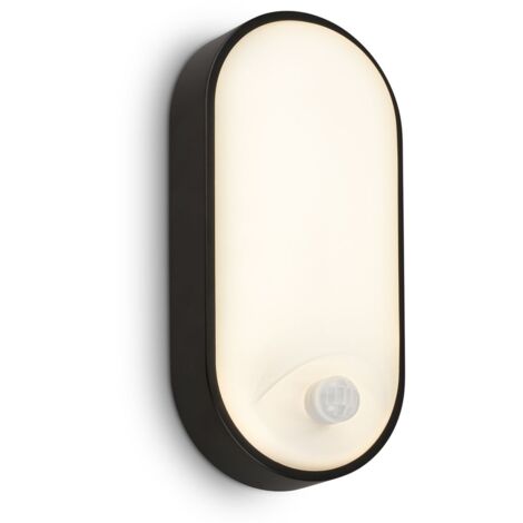 Briloner Ruch Lampada da parete LED per esterni, rilevatore di movimento, IP65, nero (1/5)